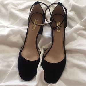 Soft Suede 3in ankle strap heel